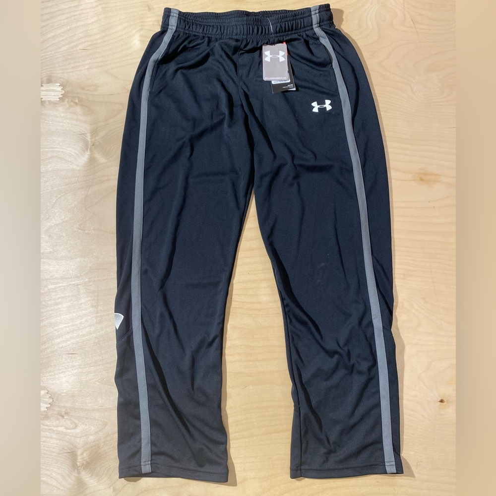 Under Armour Black and Gray Athletic Pants YXL (OV) - Picture 3 of 11